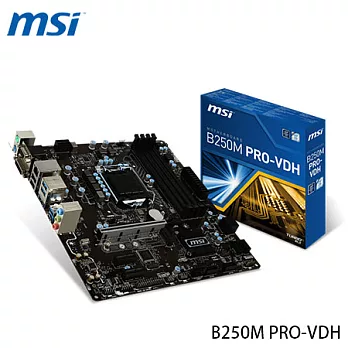 MSI 微星 B250M PRO-VDH 主機板