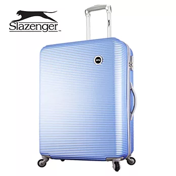 【Slazenger 史萊辛格】24吋 珠光橫條紋 行李箱/拉桿箱/登機箱 (紐約藍)24吋