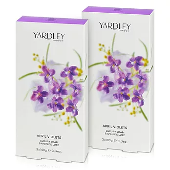 YARDLEY 雅麗 四月紫羅蘭香皂(100gX3入)X2入