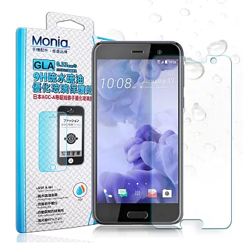 MONIA 宏達電 HTC U Play 5.2吋 日本頂級疏水疏油9H鋼化玻璃膜 玻璃保護貼(非滿版)