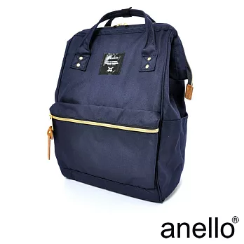 【日本正版anello】經典口金後背包《深藍色 NV》 L尺寸