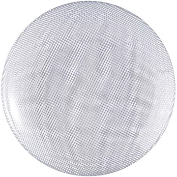 《EXCELSA》Diamond菱紋玻璃淺餐盤(銀20cm)