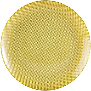 《EXCELSA》Diamond菱紋玻璃淺餐盤(綠25cm)