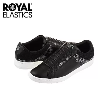 【Royal Elastics】男-New Duke 休閒鞋-黑/白(05371-909)US8黑/白