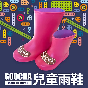 日本GOOCHA─兒童雨鞋13夢幻粉紅