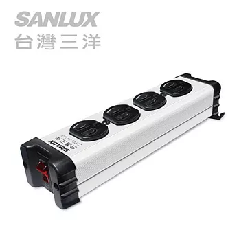 SANLUX台灣三洋 防雷轉接延長電源線-4座單切(SYPW-341AB)