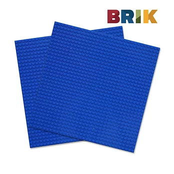 美國 BRIK 自黏式積木牆片組(藍色) - 2片裝