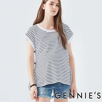 【Gennies專櫃】Gennies系列-造型鈕扣無袖上衣