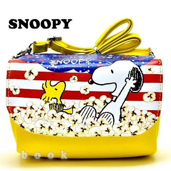 SNOOPY【歡樂爆米花】輕巧斜背包