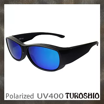 Turoshio TR90 偏光套鏡-近視/老花可戴 H80102 C2 黑藍水銀(小)