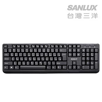 SANLUX台灣三洋USB鍵盤(SYKB-08)黑色