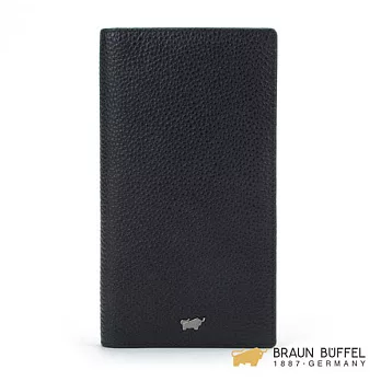 【BRAUN BUFFEL】.德國小金牛 - PLAYA 佩雅系列15卡長夾 -黑色