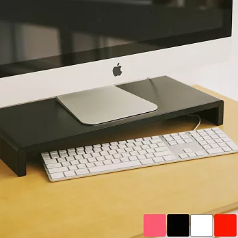 Peachy Life 簡約高質感螢幕架/墊高架(3色可選)黑色