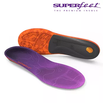 【美國SUPERfeet】碳纖維健行鞋墊 – 紫色B