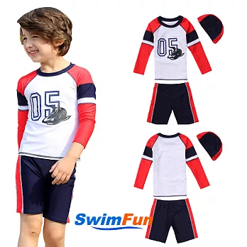 【Swim Fun】兒童泳衣長袖數字05分體兒童泳裝#3