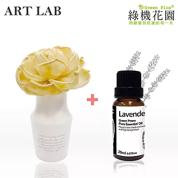 【日本Art Lab香氛實驗室】除臭香氛《小蒼蘭蜜桃》+純植物精油《薰衣草》20ml