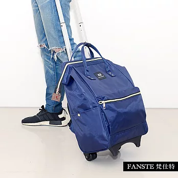 Fanste_梵仕特 行李箱後背包 兩用強韌尼龍-257其他深藍
