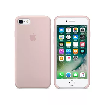 Apple 原廠 iPhone 8/7 case 適用 矽膠保護殼-粉沙色-盒裝