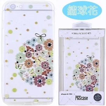 【奧地利水鑽】iPhone 6 Plus /6s Plus (5.5吋) 花系列保護軟套繡球花