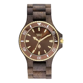 WEWOOD義大利時尚木頭腕錶 DATE MB系列CHOCOBROWN