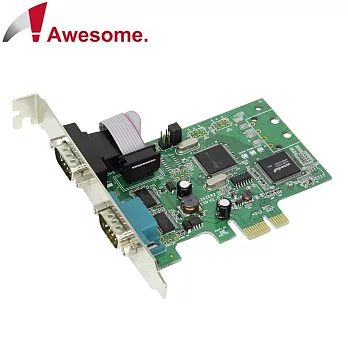 Awesome PCIe 2埠RS-422/485 I/O卡－AWD-8352ER2-485