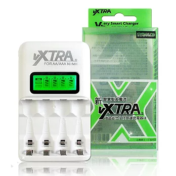 VXTRA 飛創 LCD智慧型大電流急速電池充電器 可單顆充電