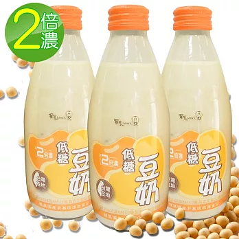 【羅東農會】2倍濃低糖台灣豆奶(24瓶/箱;245ml/瓶)