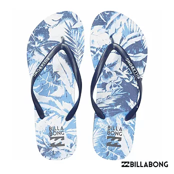 【BILLABONG】DAMA 人字拖鞋US6印花 藍