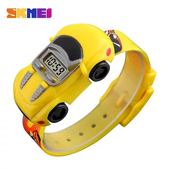 SKMEI 時刻美 1241 酷炫飆速玩具跑車電子手錶- 黃色
