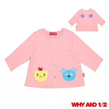 WHY AND 1/2 mini 可愛女童彈性萊卡小外套 1Y~4Y 多色可選80粉色