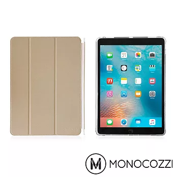 MONOCOZZI Lucid Plus Folio iPad Pro 10.5＂ (2017) 多角度可拆式立架保護套 (奶油淺褐)