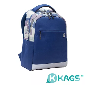 KAGS Brett 系列人體工學護脊書包 - 迷彩藍