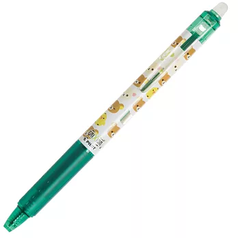 San-X 拉拉熊 PILOT Frixion 百樂自動魔擦鋼珠筆。綠色