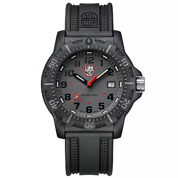 LUMINOX 雷明時Black Ops 8880黑夜行動系列腕錶-灰x黑時標/45mm A8882