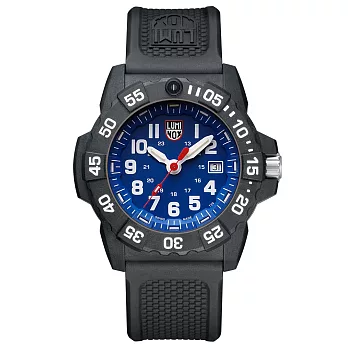 LUMINOX 雷明時NAVY SEAL 3500全新海豹2代系列腕錶-藍x白時標/45mm A3503