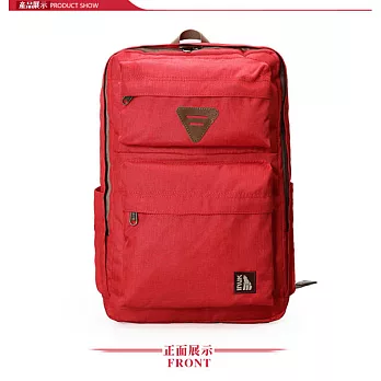 【INUK加拿大潮牌包】INUK 休閒潮流後背包-紅