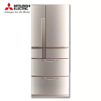 ［MITSUBISHI 三菱］635公升 日本原裝六門變頻電冰箱-粉鑽銀 MR-JX64W-N粉鑽銀