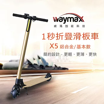Waymax威瑪 5.5吋智能電動避震滑板車-基本款金