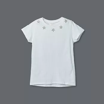 【U】LOUIS LIN & AN - Star Embroidered Fashion Top 星星刺繡上衣(二色可選)S - 白色