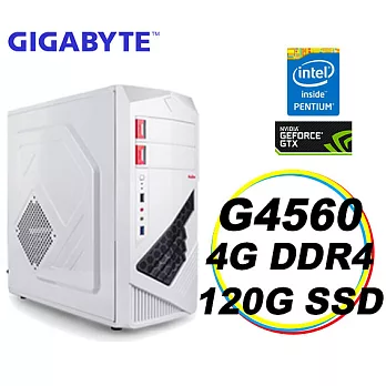 【GIGABYTE 技嘉】H110平台「刀劍亂舞」Intel G4560雙核 4G/120G SSD 效能電腦