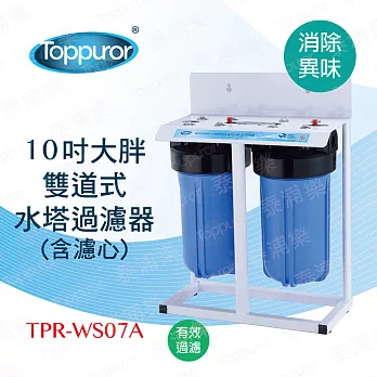 《【泰浦樂 Toppuror】》 10吋雙道式大胖水塔過濾器 TPR-WS07A