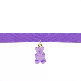 Snatch 小熊軟糖QQ手作邱可頸鍊 - 葡萄熊 / Snatch QQ Gummy Bear Handmade Choker - Purple