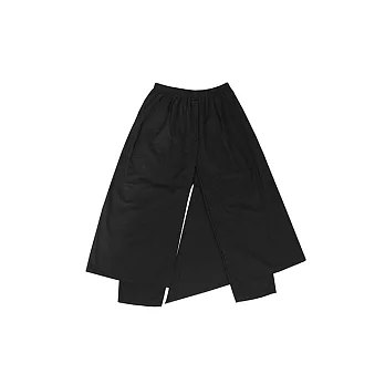 I . A . N Design 光 . 缺口 雙面褲裙（深灰/黑）有機棉 Organic Cotton32黑色