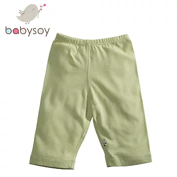 美國BabysoyJaney Baby有機棉百搭彈性長褲626淺綠6-12M
