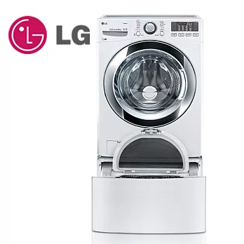 LG 樂金 TWINWash 雙能洗(蒸洗脫) 典雅白 18公斤(WD-S18VBW)+2.5公斤(WT-D250HW)洗衣容量 (含基本運費+基本安裝+舊機回收)