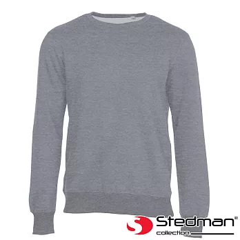 【德國STEDMAN】ST5620 棉柔感素色大學Ｔ-男S灰