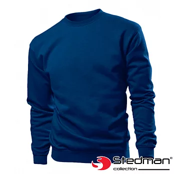【德國STEDMAN】ST4000 棉柔感休閒版素色大學Ｔ-男M深藍
