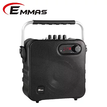 EMMAS 移動式藍芽喇叭/教學無線麥克風 (T-58)福利品黑色