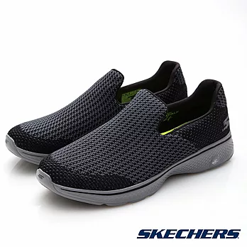 SKECHERS 男款 GO Walk 4 健走鞋54175 BKGY / 美國品牌、輕量、避震、運動休閒鞋US8黑-灰