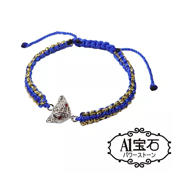 【A1寶石】魅力小狐仙-增強魅力、招桃花人際、招財開運-金藍線款(老師推薦 開光加持)